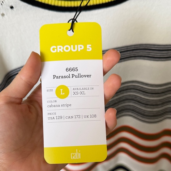 CAbi Parasol Pullover - Multicolor Striped Sweater - Picture 2 of 8